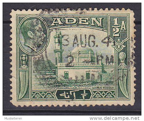 Aden 1939 Mi. 16 A      ½ A King George VI. & Aidrus Mosque - Aden (1854-1963)