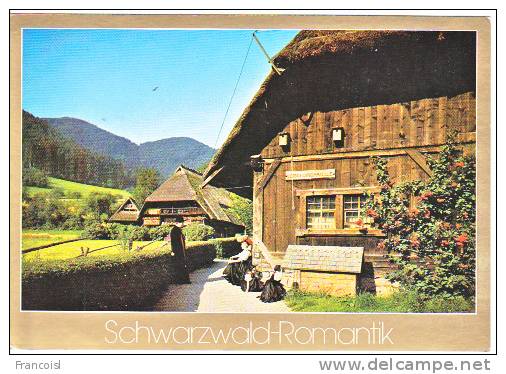 Schwarzwald-Romantik. Maison Typique. Freilichtmuseum "Vogtsbauernhof" - Gutach (Schwarzwaldbahn)