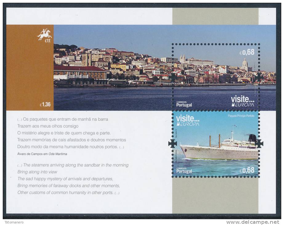 PORTUGAL/AZORES/MADEIRA, EUROPA 2012 "Visit..." Set Of 3v +3 Blocks** - 2012