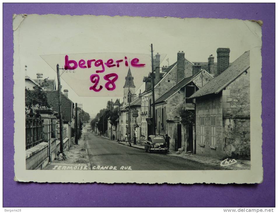 CPA 02 - AISNE - SERMOISE - GRANDE RUE (voiture, Automobile) - L´AISNE PITTORESQUE - - Laon