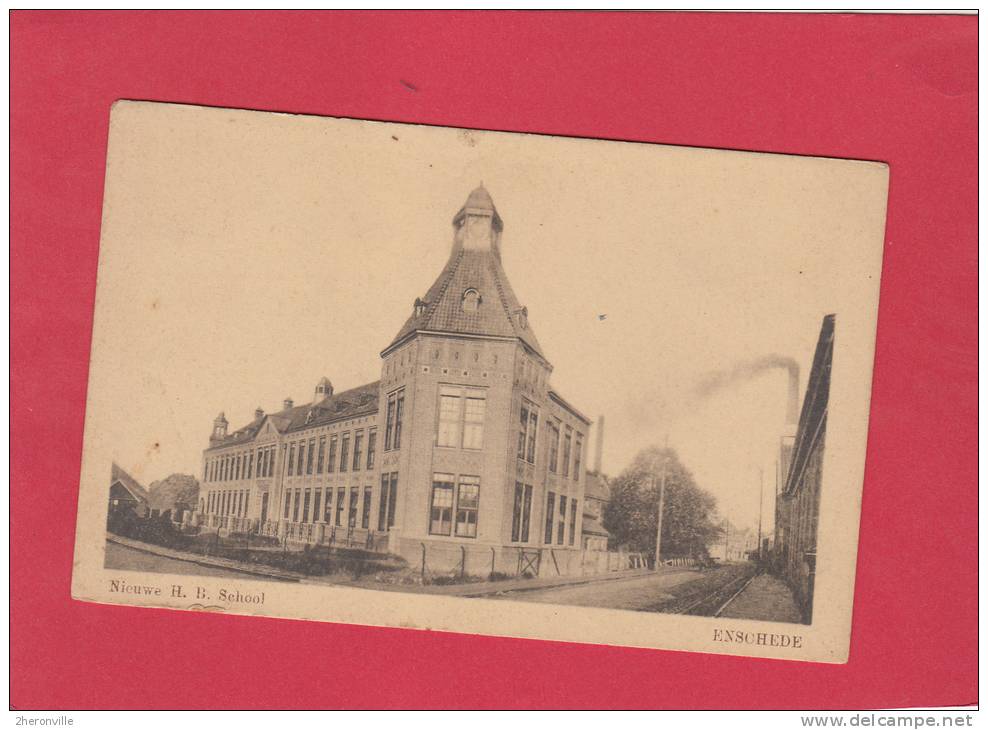 CPA - ENSCHEDE - Nieuwe H.B. School - Enschede