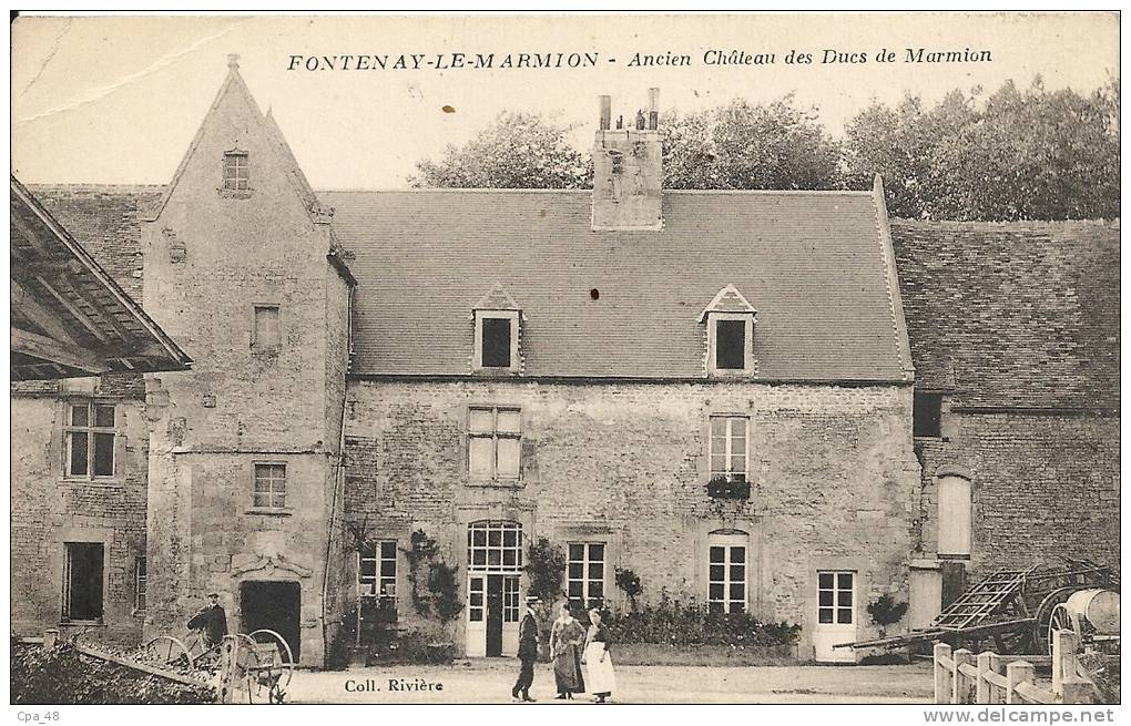 Calvados- Fontenay Le Marmion -Ancien Château Des Ducs De Marmion. - Autres & Non Classés