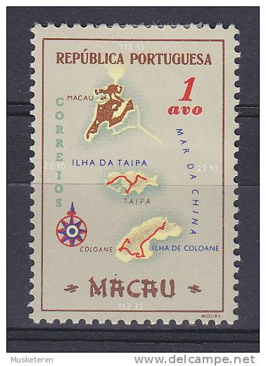 Macau 1956 Mi. 406     1 A Landkarte Map MH* - Neufs