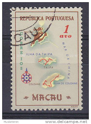 Macau 1956 Mi. 406     1 A Landkarte Map - Oblitérés