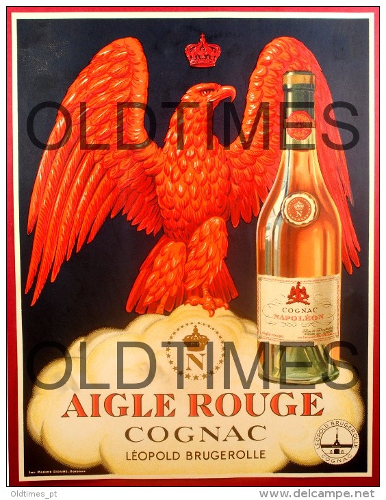 FRANCE - AIGLE ROUGE COGNAC NAPOLEON - LÉOPOLD BRUGEROLLE - MATHA 40S - Alcoholes