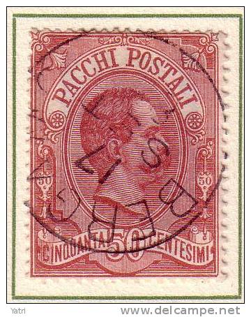 Regno D'Italia - 1884 - Umberto I 50 C.(usato) Sass. 3 - Paquetes Postales