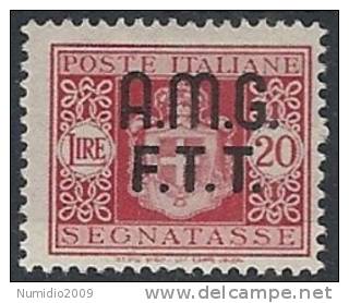 1947 TRIESTE A SEGNATASSE 20 LIRE MH * - RR10794 - Postage Due