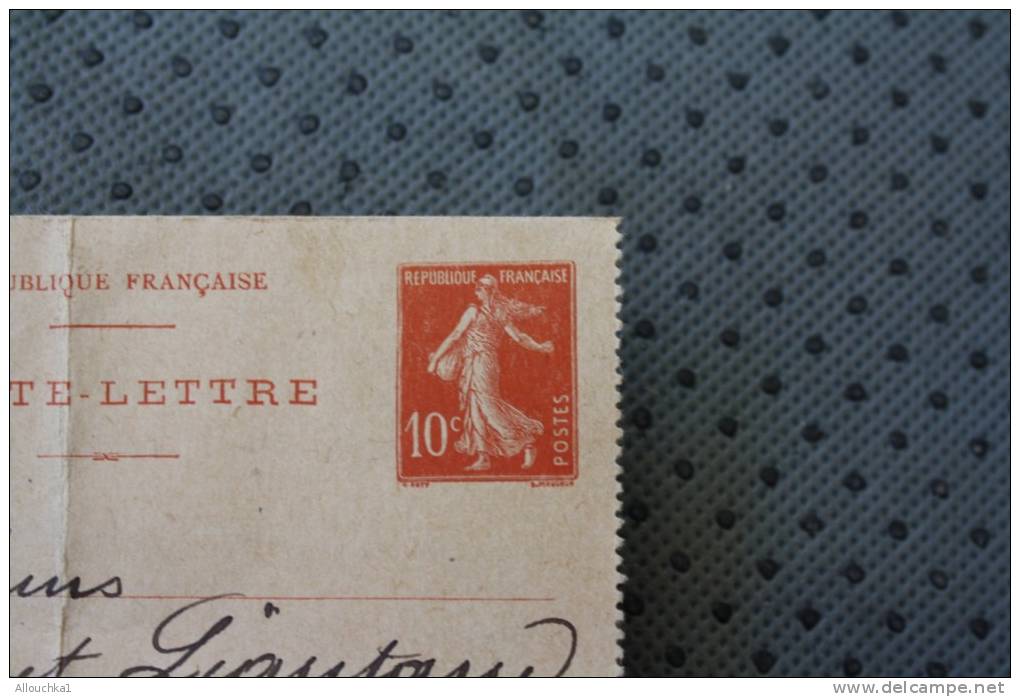 Entier Postal Entier Postaux Carte-lettre Du 19 Août 1913 à L'abattoir Pour Marseille Voir Flamme Au Verso - Kaartbrieven