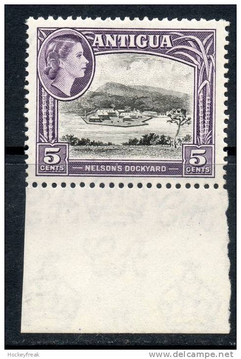 Antigua 1953 - 5c Black & Slate-violet Wmk Mult Script CA SG125 MNH Cat £2.50 SG2012 - 1858-1960 Kronenkolonie