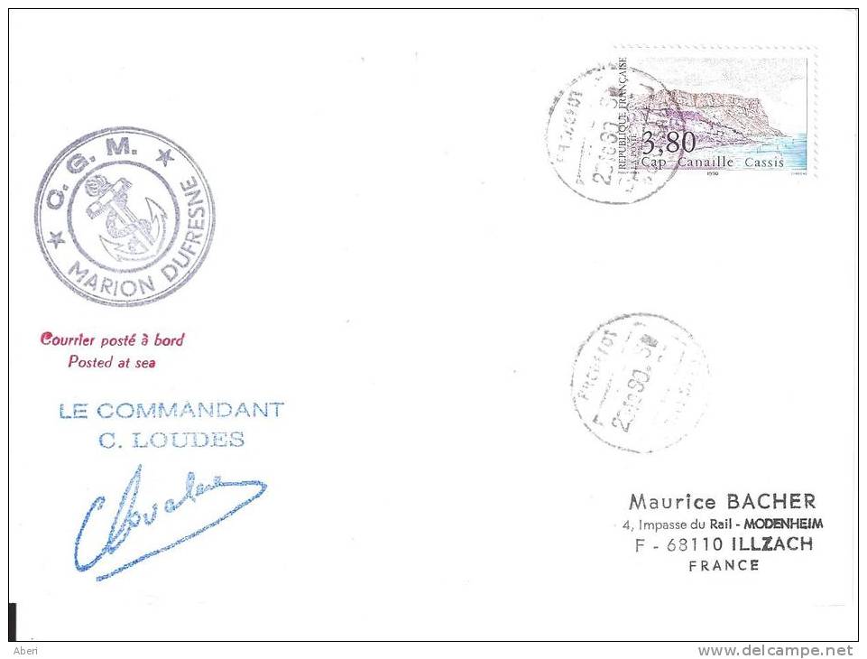 8451  MARION DUFRESNE - PORT SAÏD  PAQUEBOT  - EGYPTE - Cartas & Documentos
