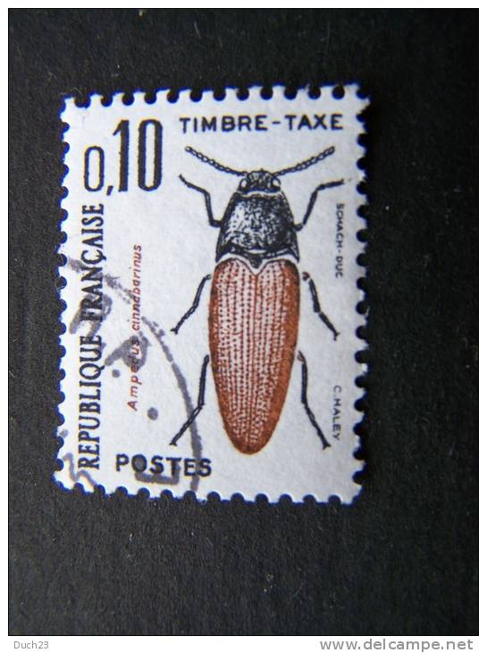 OBLITERE FRANCE ANNEE 1982 TIMBRES TAXE N°103 OBLITERATION RONDE INSECTE COLEOPTERE - 1960-.... Used