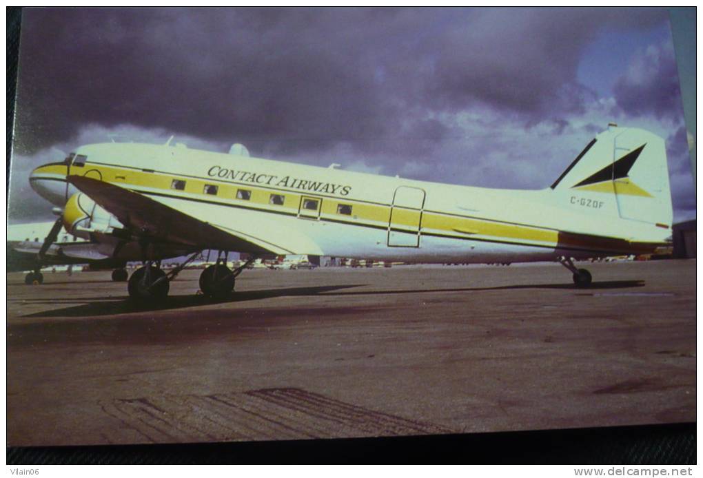 DC 3   CONTACT AIRWAYS    C GZDF - 1946-....: Moderne