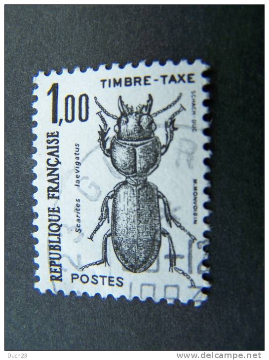 OBLITERE FRANCE ANNEE 1982 TIMBRES TAXE N°106 OBLITERATION RONDE INSECTE COLEOPTERE - 1960-.... Used