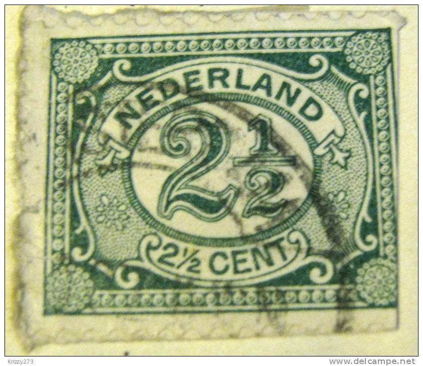 Netherlands 1898 Numeral 2.5c - Used - Oblitérés