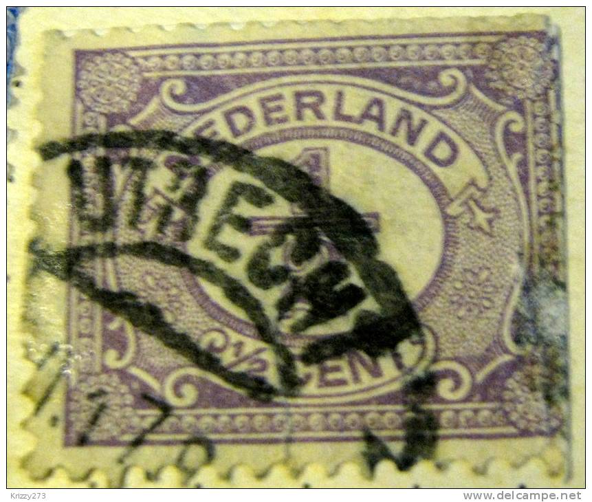Netherlands 1898 Numeral 0.5c - Used - Oblitérés