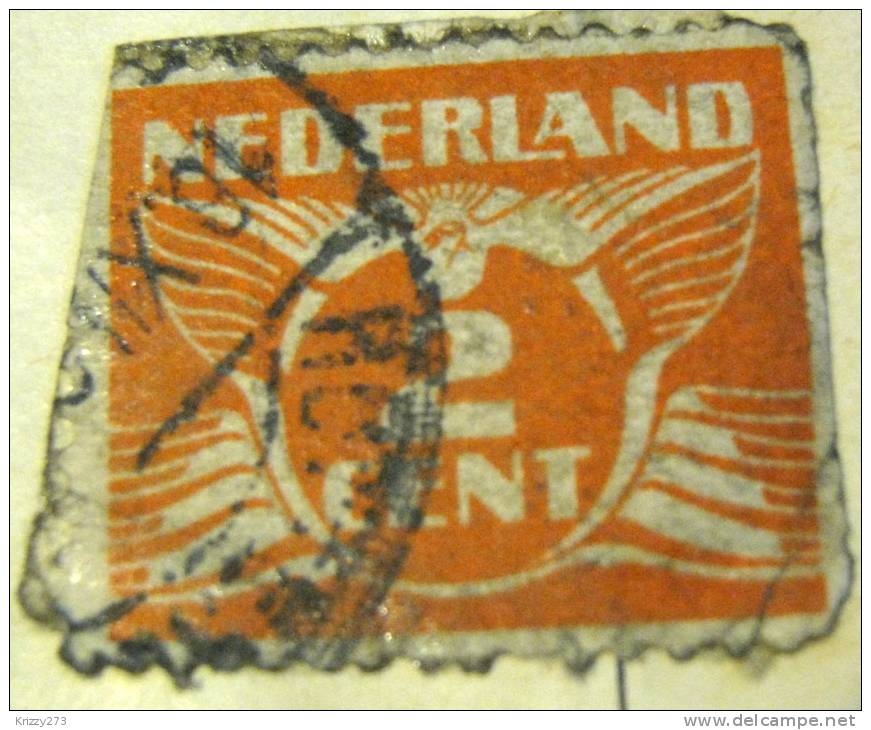Netherlands 1924 Carrier Pigeon 2c - Used - Usati