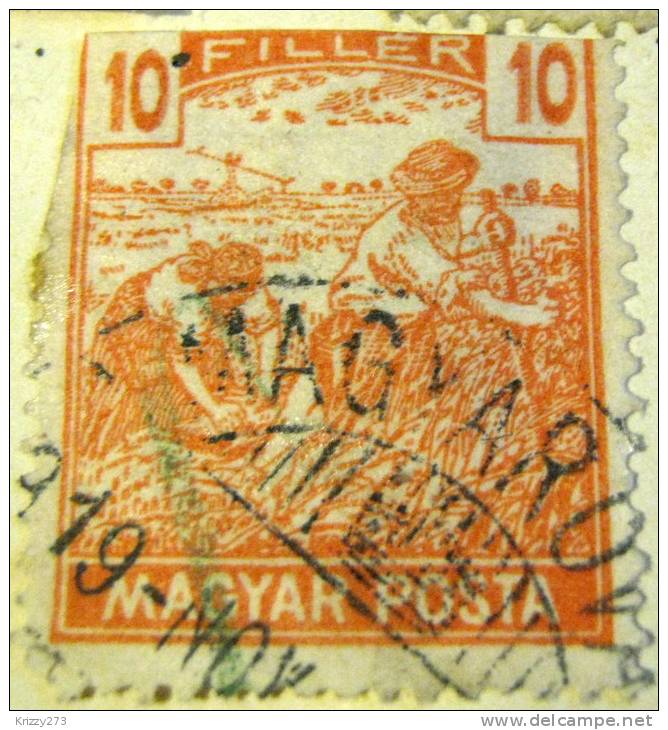 Hungary 1916 Harvesters 10f - Used - Gebruikt