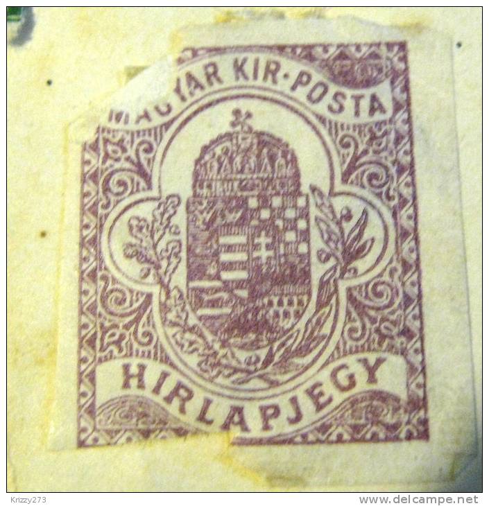 Hungary 1900 Newspaper 20f - Mint Damaged - Giornali