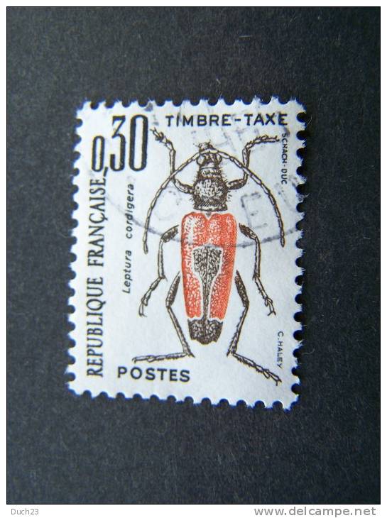 OBLITERE FRANCE ANNEE 1983 TIMBRES TAXE N°109 OBLITERATION RONDE INSECTE COLEOPTERE - 1960-.... Oblitérés