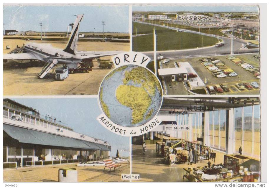 ORLY-Aéroport Du Monde-Multivues:ravitallement D'un Boeing,une Terrasse,les Halls, Les Parkings - Orly
