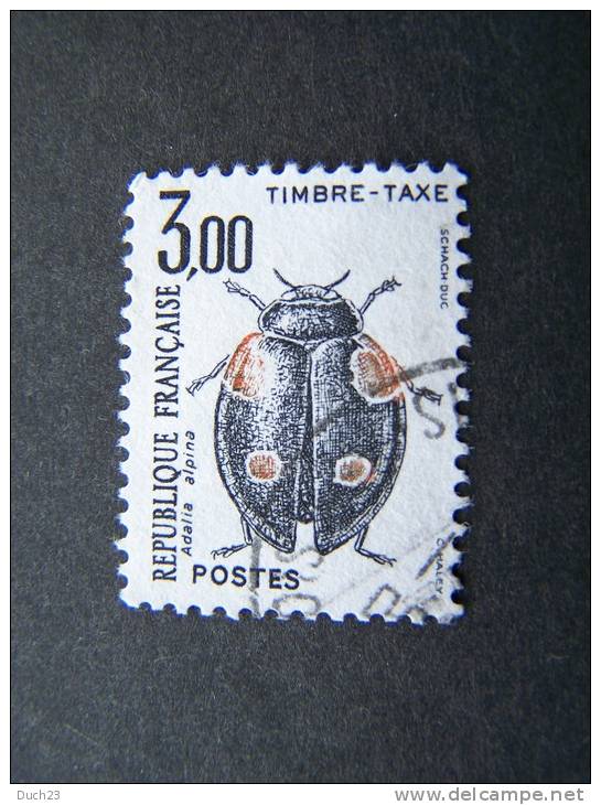 OBLITERE FRANCE ANNEE 1983 TIMBRES TAXE N°111 OBLITERATION RONDE INSECTE COLEOPTERE - 1960-.... Gebraucht