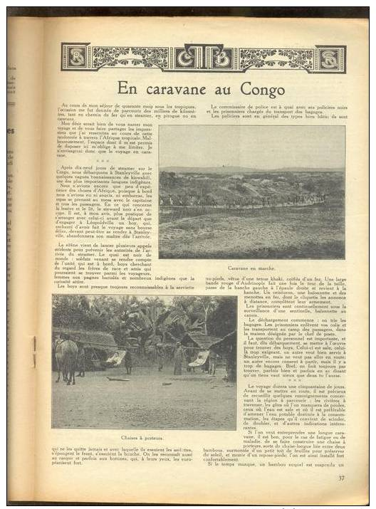 1922 TOURING CLUB DE BELGIQUE GAESBEEK PYRENEES POELAERT EN CARAVANE AU CONGO AMERIQUE LATINE - 1900 - 1949