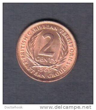 EASTERN CARIBBEAN TERRITORIES    2  CENTS 1965 (KM # 3) - East Caribbean Territories