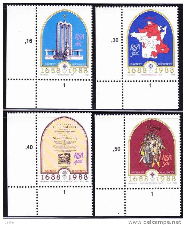 South Africa - 1988 300 Anniversary Of Arrival Of First French Huguenots - Full Set - Ongebruikt