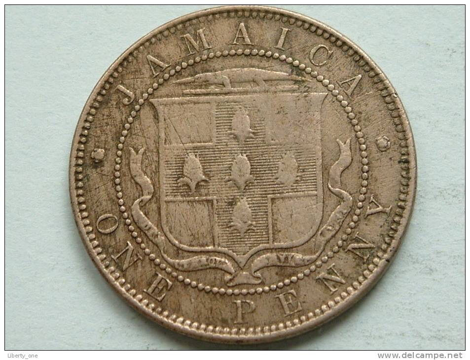 1871 ONE PENNY / KM 17 ( For Grade, Please See Photo ) ! - Jamaique