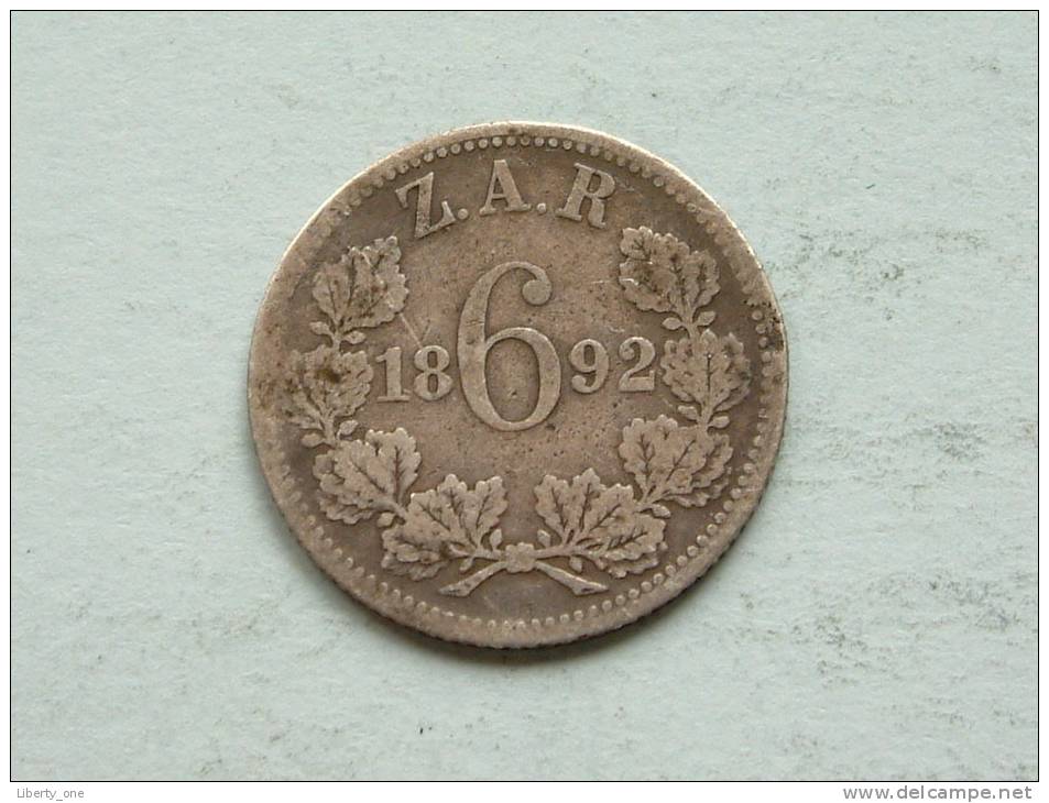 1892 - 6 PENCE / KM 4 ( For Grade, Please See Photo ) ! - Afrique Du Sud