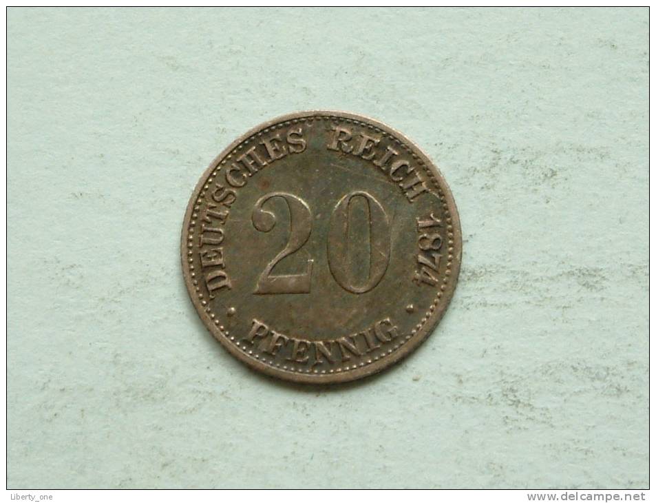 1874 C - 20 PFENNIG / KM 5 ( For Grade, Please See Photo ) ! - 20 Pfennig