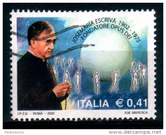 2084 - Italia/Italy/Italie 2002 - Josemaria Escriva Fondatore Dell'Opus Dei / Opus Dei Founder - 2001-10: Used