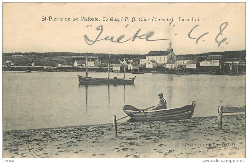 ST PIERRE DE LA MALBAIE      BARACHOIS   BATEAU  BOAT - Other & Unclassified