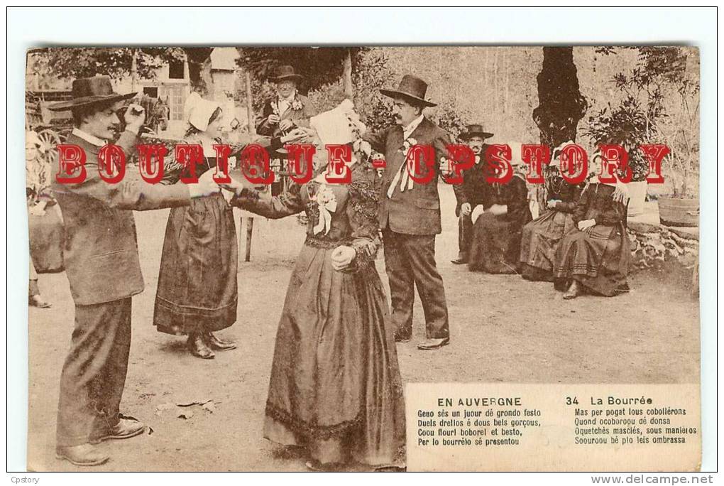 DANSE " LA BOURREE " - Musique Musette En Auvergne - Dos Scané - Danse