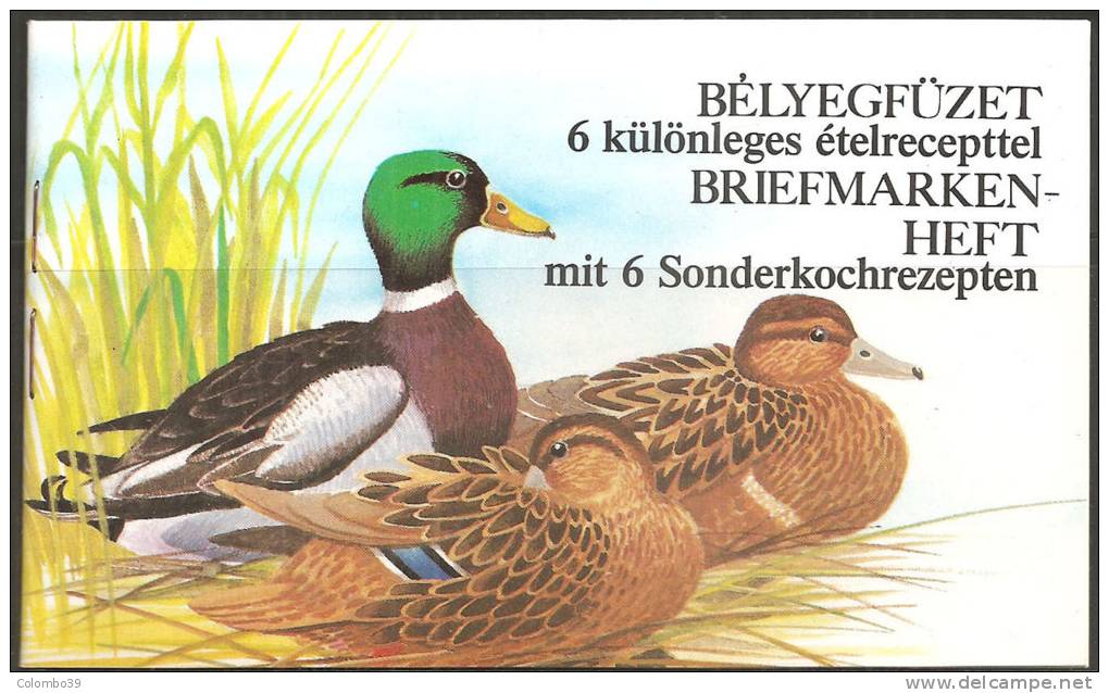 Ungheria 1988 MNH**  -  Yv. C3172   Libretto Anatre - Postzegelboekjes