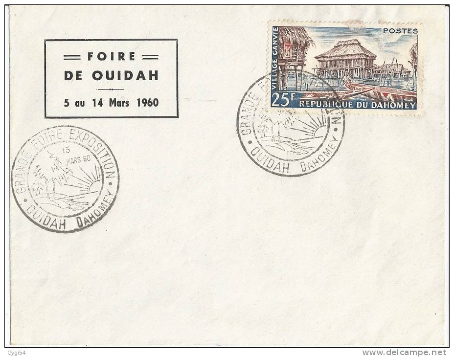 Dahomey   LETTRE      Foire De OUIDAH  13/03/1960 - Lettres & Documents