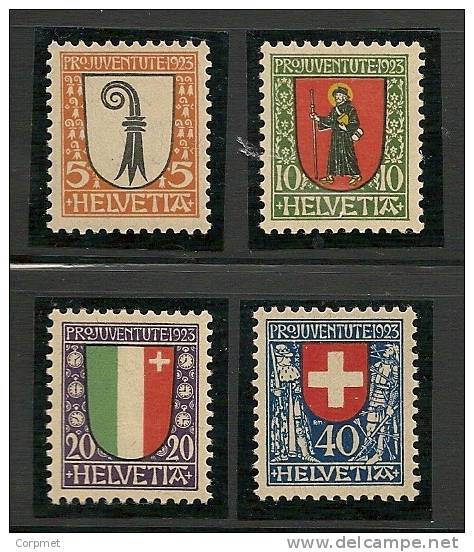 SWITZERLAND - 1923  PRO JUVENTUDE   - Yvert # 192/195 - MINT NH - Neufs