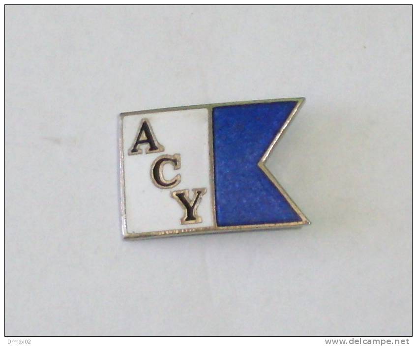 ACY - ADRIATIC CLUB YUGOSLACIA (1960s) / Yahting, Départ / Old & Rare ENAMEL Pin - Voile