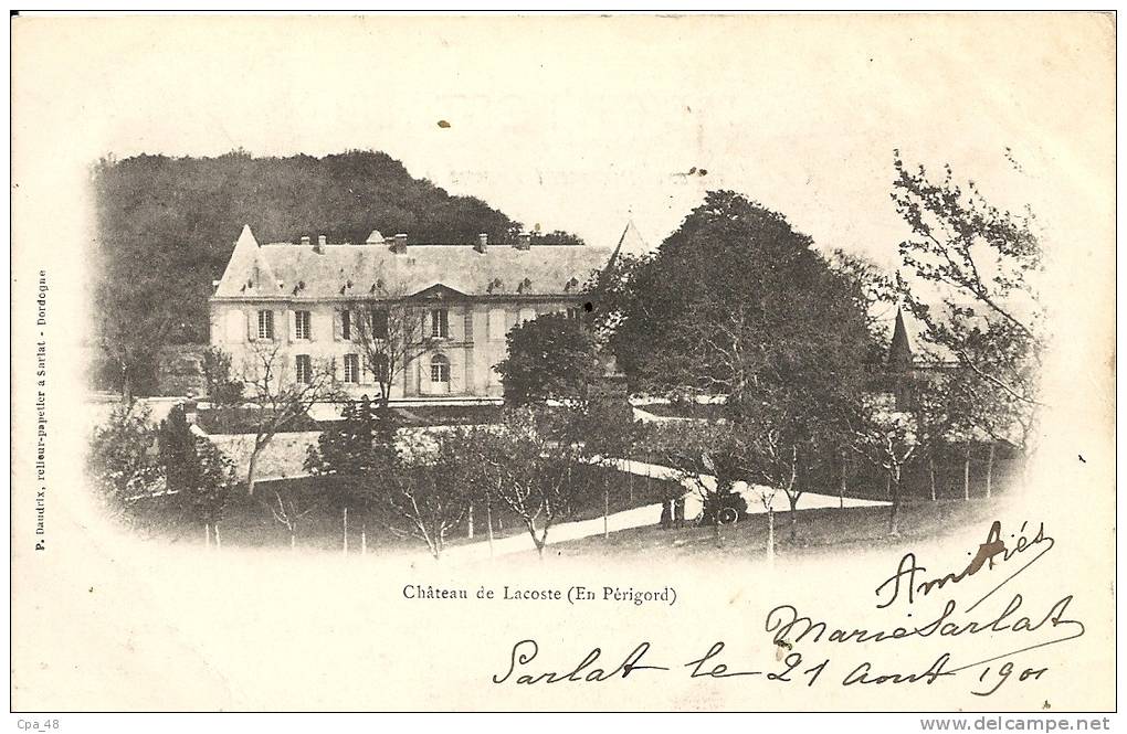 Dordogne- Château De Lacoste (En Périgord). - Altri & Non Classificati