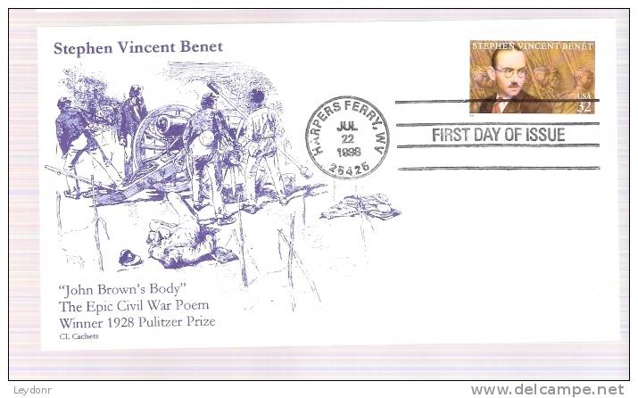 FDC Stephen Vincent Benet - 1991-2000