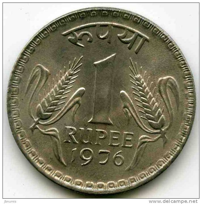 Inde India 1 Rupee 1976 C KM 78.2 - Inde