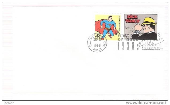 FDC Superman - Plus Additional Stamp - 1991-2000