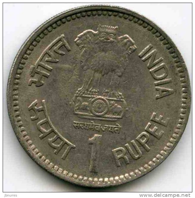 Inde India 1 Rupee 1989 H 100 Ans De Nehru KM 83.1 - Indien