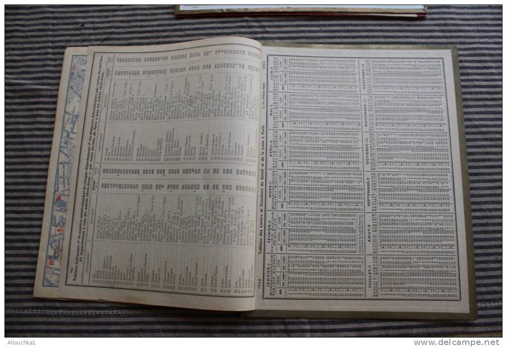 Fontainebleau 1959 Calendrier Almanach Des PTT Du Var 83 Grand Format&mdash; Nomenclature Service Totale Foires Et March - Grand Format : 1941-60