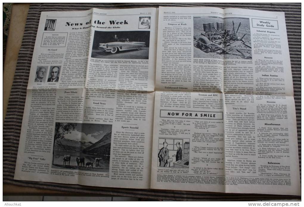 U.S.A Américan WEEKLY New Rewiew : From The Nation's Capital -Washington D. C. March 5, 1951 Volume  XXIX Num 24 - 1950-Now