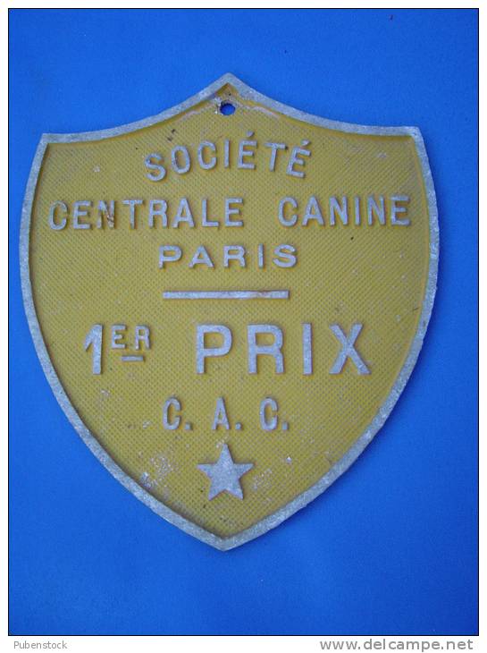 Plaque Concours "CANIN". - Animals