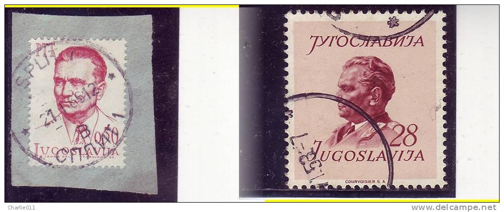 TITO-PRESIDENT-28 DIN-050 DIN-POSTMARK-SPLIT-SPALATO-CROATIA-1952-1966-YUGOSLAVIA - Used Stamps
