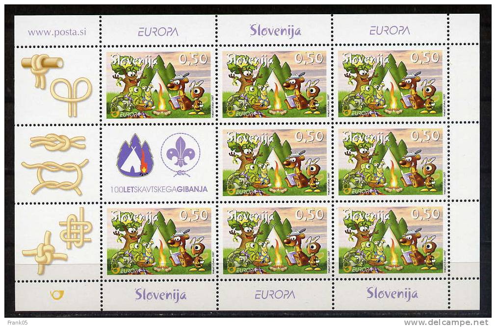 Slowenien / Slovenia / Slovenie 2007 Kleinbogen/miniature Sheet EUROPA ** - 2007