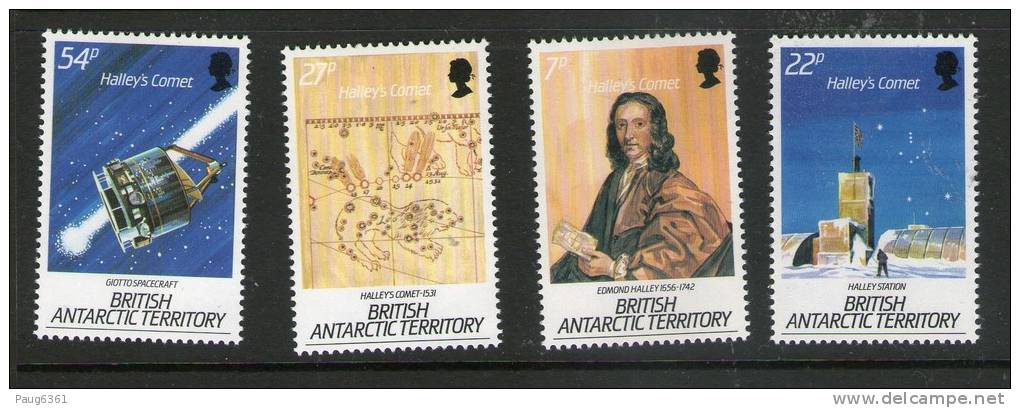 ANTARTIQUE BRITANNIQUE 1986  ESPACE-COMETE DE HALLEY   YVERT N°152/55  NEUF MNH** - Oceania