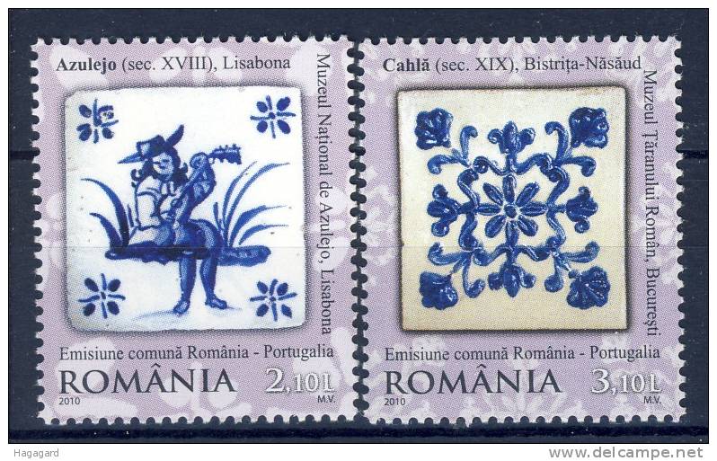 Portugal/Romania 2010. Tiles.Joint Issue From Romania. MNH(**) - Unused Stamps